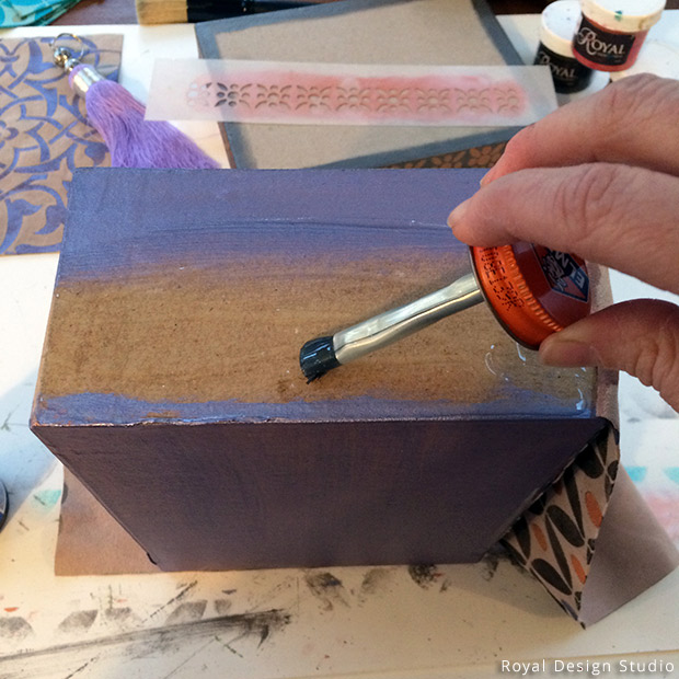 stencil your own exotic gift boxes, crafts, home decor, how to