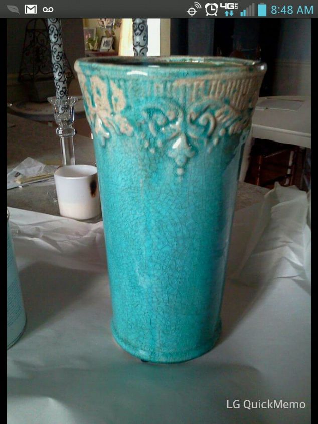 chalk painted old vase, chalk paint, crafts