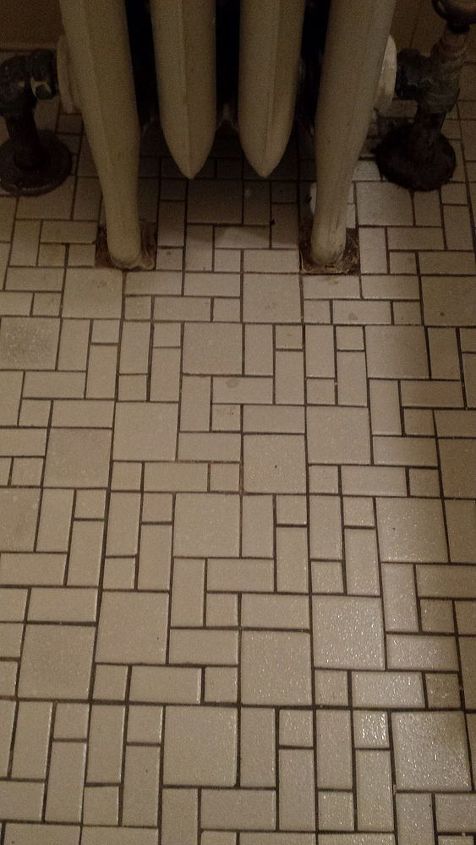 Tile Floor With Grout Renew, How To Clean Old Bathroom Floor Tile Grout