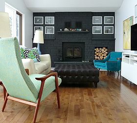 Charcoal Grey Painted Fireplace Hometalk
