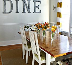 ikea dining table hack, dining room ideas, painted furniture, woodworking projects