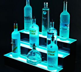 led liquor bottle shelves display