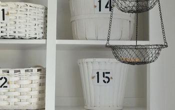 How I Organized My Open Cabinets in the Laundry Room CHEAP!