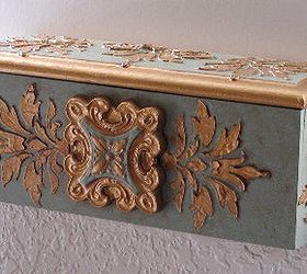 upcycling a thrift store box with stenciling and plaster, crafts, repurposing upcycling