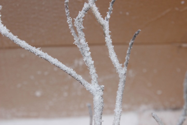 diy iced winter branches, crafts, how to, repurposing upcycling