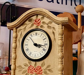 thrifted desk clock turned pretty bird house, crafts, gardening, pets animals, repurposing upcycling