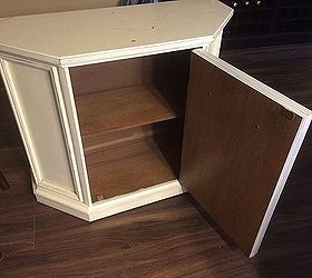 q color ideas for distressing funky tv stand, chalk paint, Nice shelf