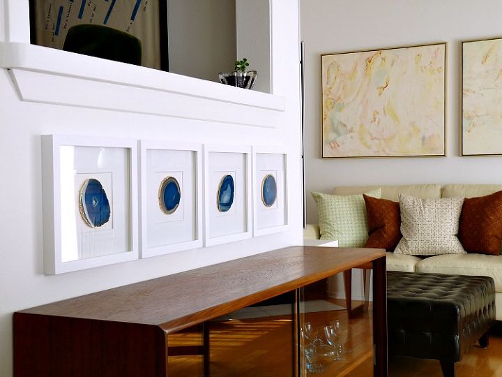 diy framed agate art, crafts, how to, wall decor