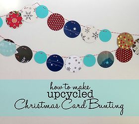 Upcycle Your Christmas Cards Into a Festive Winter Bunting!