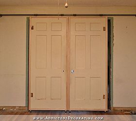diy barn door style doors with a twist, doors, The doors in their original state