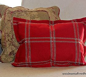 5 minute flanged pillow tutorial, crafts, how to, reupholster