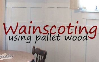 Añadir Wainscoting a las paredes con madera de palet