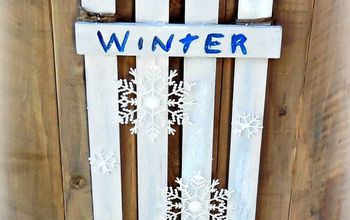 Letrero de invierno para la puerta DIY
