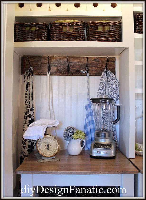 from wasted space to vintage style pantry, closet