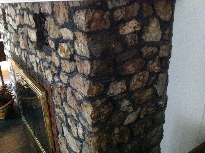 how to clean quartz rock fireplace, One end is especially dark from heater vent
