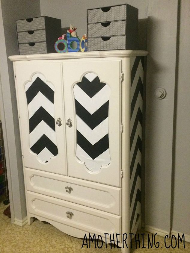 revamp a plain tv cabinet into a funky storage cabinet, kitchen cabinets, kitchen design, storage ideas