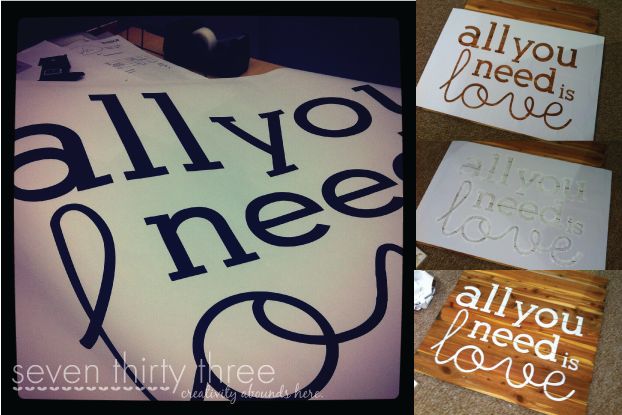 all you need is love cedar plank sign, crafts, repurposing upcycling, wall decor, woodworking projects