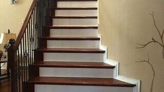 stairs carpet removal staining wood hometalk