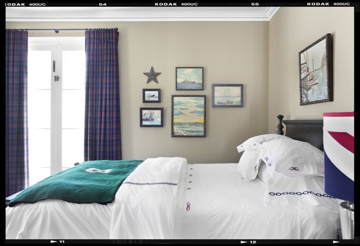 decoracin moderna de cuadros escoceses, dise o de dormitorio de Burnham Design