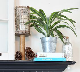 five tips for a winter mantel, crafts, fireplaces mantels, repurposing upcycling