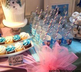 frozen birthday party decor, crafts, dining room ideas