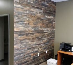 accent wall made with pallet wood, home decor, pallet, wall decor