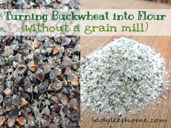 transforme o trigo sarraceno em farinha sem moinho