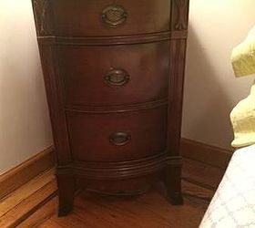 cute old furniture transformed into romantic shabby chic nightstand, painted furniture, shabby chic, BEFORE