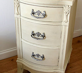 cute old furniture transformed into romantic shabby chic nightstand, painted furniture, shabby chic, AFTER