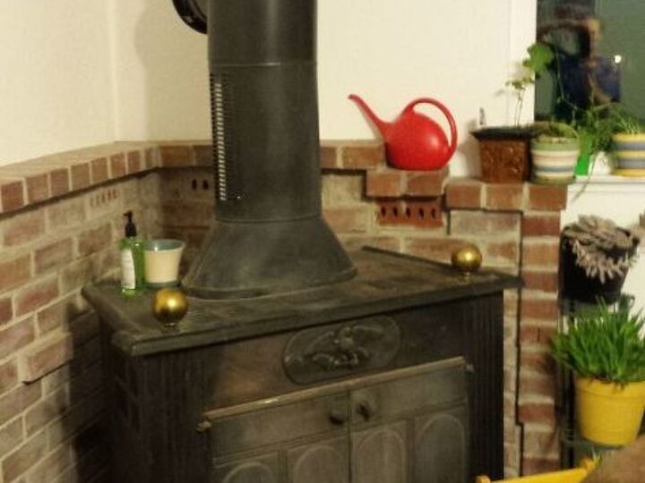 what to do with an unused fireplace stove, appliances, fireplaces mantels, The stove in question