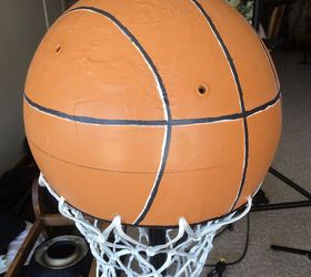 Transforming a Student Globe to a Basketball Floorlamp for Themed Room