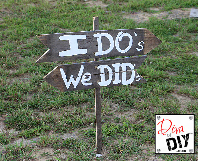 diy signs for your upcoming wedding, crafts, repurposing upcycling