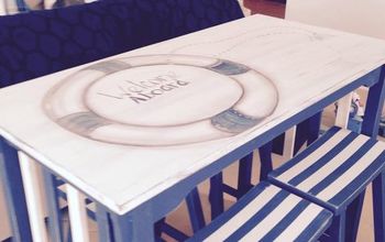 Nautical Kitchen Table Makeover