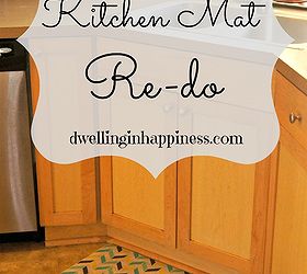 diy kitchen mat re do, crafts, decoupage, how to, kitchen design, reupholster