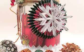 Christmas Snowflake Jar