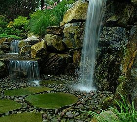 when it comes to landscaping stones and boulders really rock, concrete masonry, gardening, landscape, ponds water features, Man made Waterfalls Long Island NY