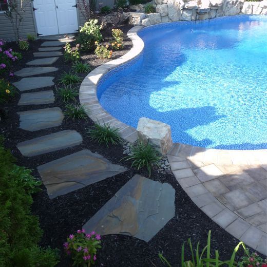 when it comes to landscaping stones and boulders really rock, concrete masonry, gardening, landscape, ponds water features, Stepping Stone Paths Long Island NY