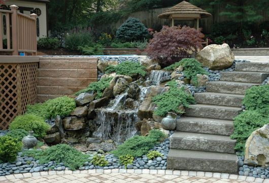when it comes to landscaping stones and boulders really rock, concrete masonry, gardening, landscape, ponds water features, Upgrading Existing Backyard Retreat