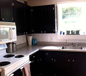 board and batten backsplash with leftover faux wood blinds, how to, kitchen backsplash, kitchen design, painting