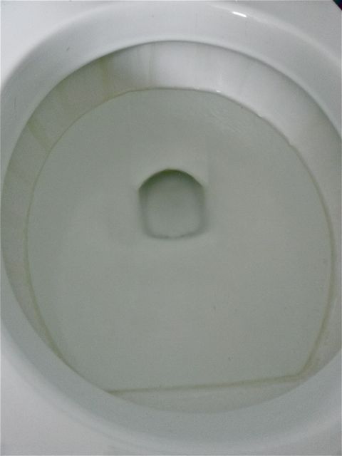 deshgase del anillo de cal en la taza del inodoro, Su taza de inodoro tiene este aspecto