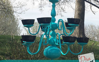 Upcycled Project | Chandelier Bird Feeder