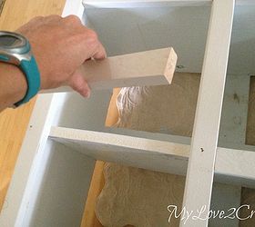from dumpster to dance studio a cubby shelf revamp, shelving ideas, woodworking projects