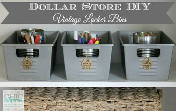 Dollar Store DIY: Vintage Locker Bins