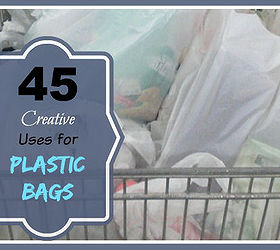 45 creative uses for plastic shopping bags, cleaning tips, diy, gardening, home maintenance repairs