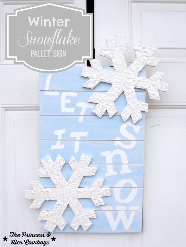 winter snowflake sign, crafts