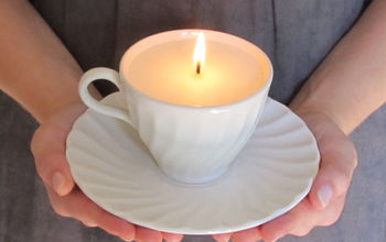  Conserte pratos arranhados + velas de xícara de chá DIY