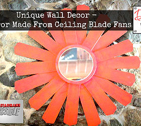 unique wall decor made from ceiling fan blades, home decor, wall decor