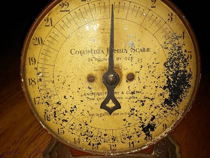 has anyone restored or cleaned up a vintage kitchen scale, kitchen design