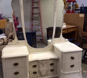 Repainted Vintage Dresser And Vanity Hometalk
