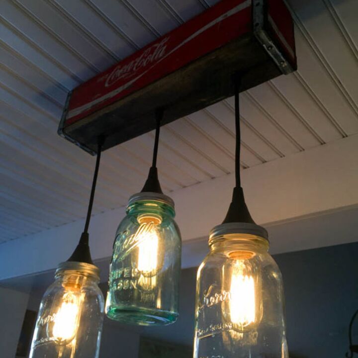 How To Make A Pendant Light From E Crate And Mason Jars Hometalk How To Make A Pendant Light Form E Crate And Mason Jars